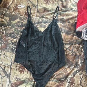 Black Sheer Bodysuit